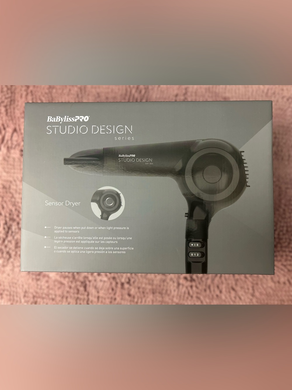 BaBylissPRO Studio Design Sensor Dryer - Black